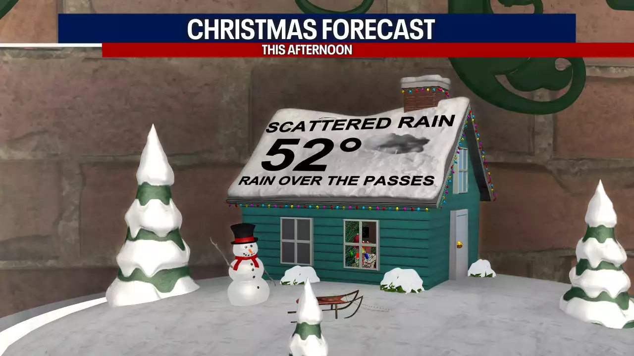 Christmas forecast: Rainy, mild weather