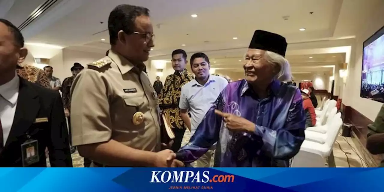 Ridwan Saidi Wafat, Anies: Jakarta Kehilangan Putra Betawi yang Hibahkan Hidup untuk Lestarikan Budaya