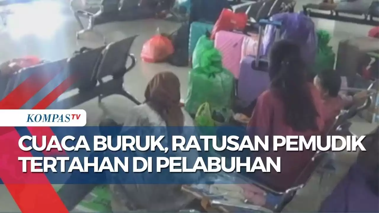 Cuaca Buruk, Ratusan Pemudik Tertahan di Pelabuhan Berhari-Hari