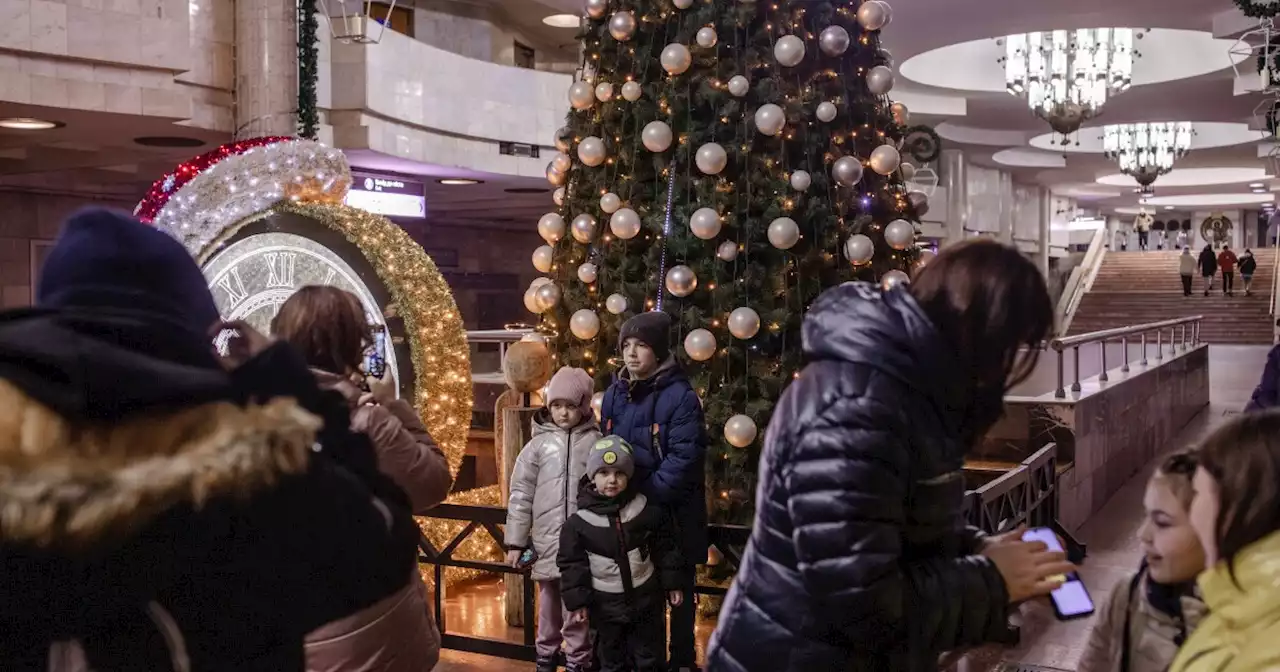 For their safety, Ukrainian kids send their Christmas wish lists underground