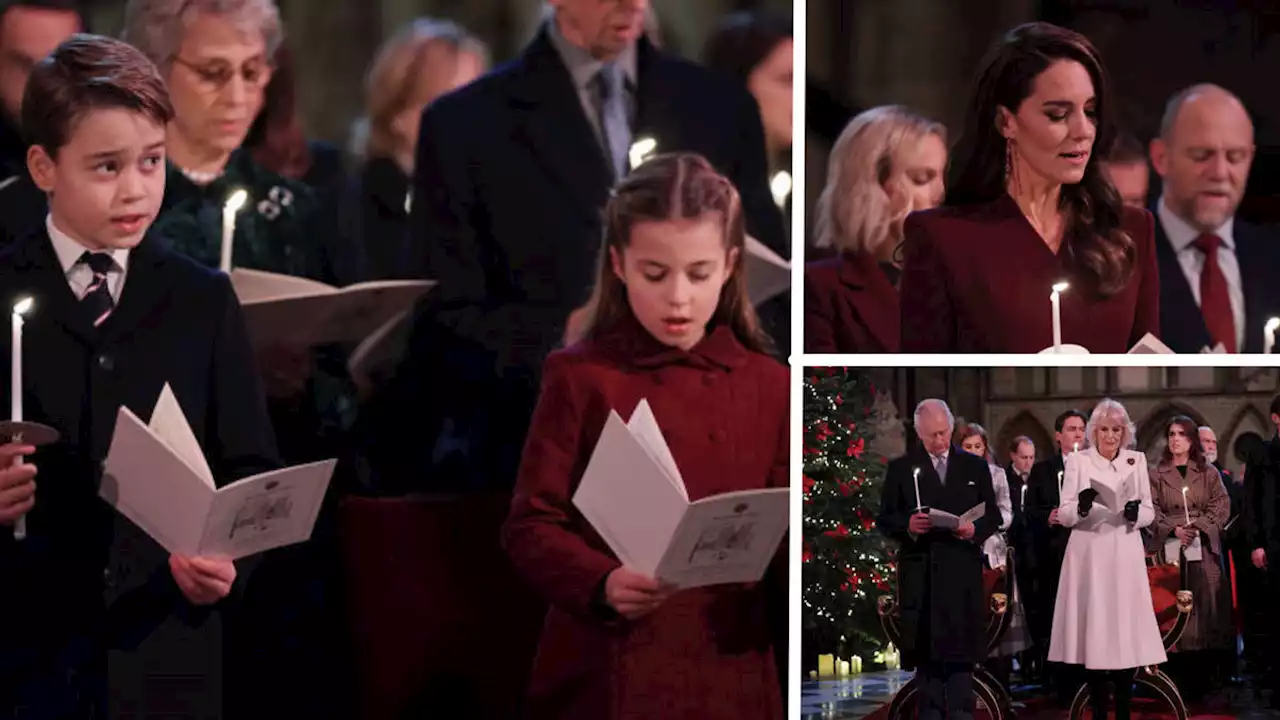 Princess Charlotte and Prince George steal the show at royal carol concert