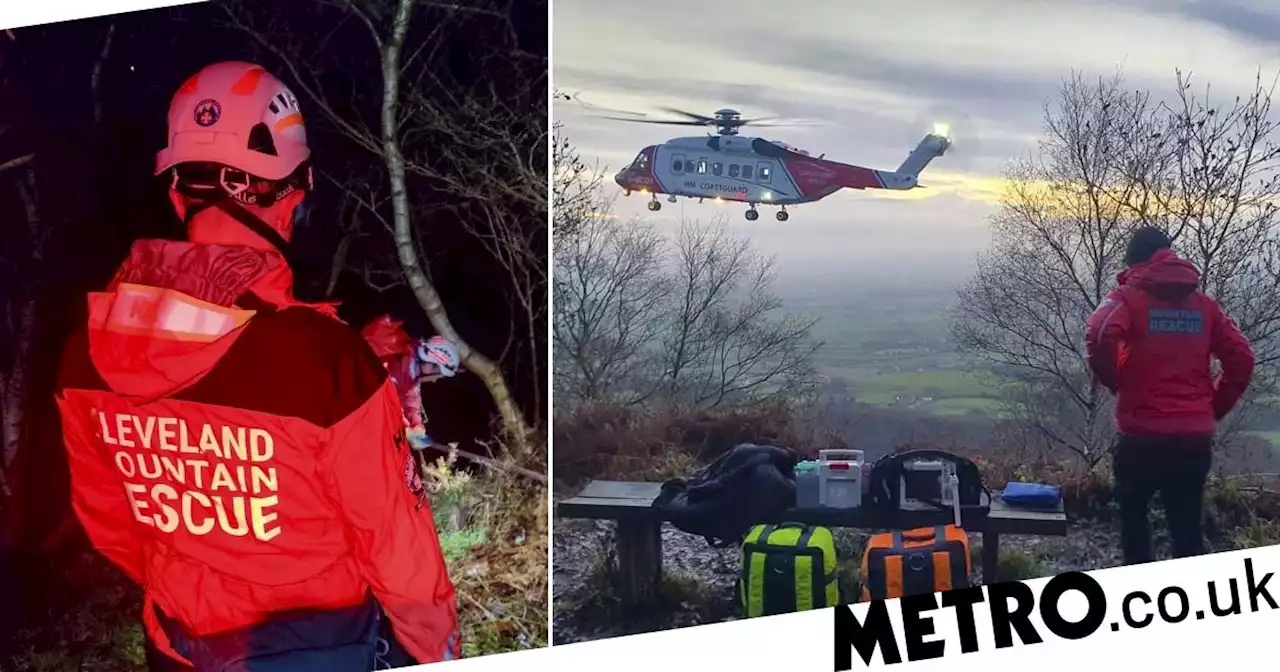 Man survives 70ft fall from beauty spot during Christmas Eve walk