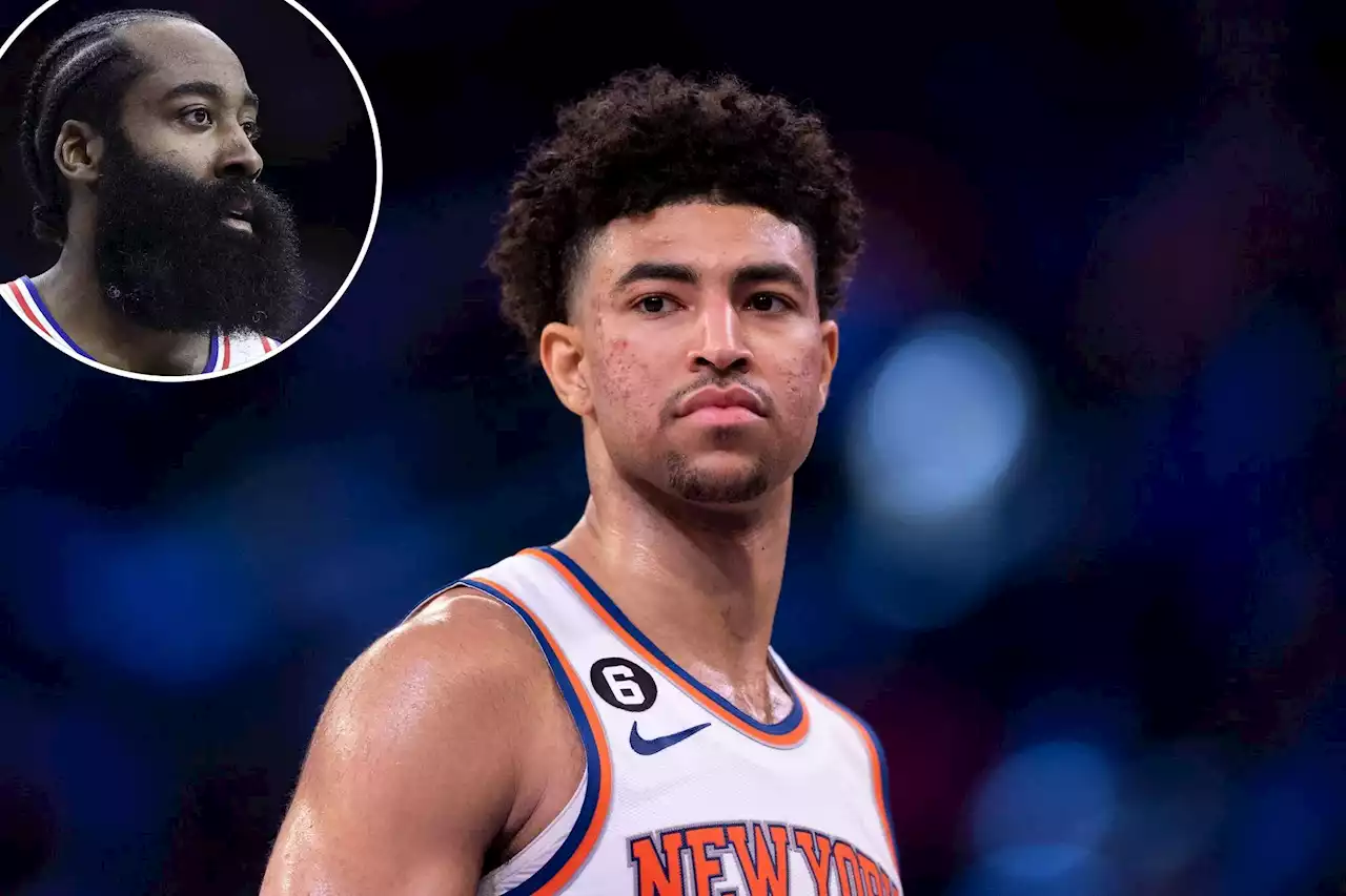 Knicks’ Quentin Grimes to face ex-mentor James Harden for first time