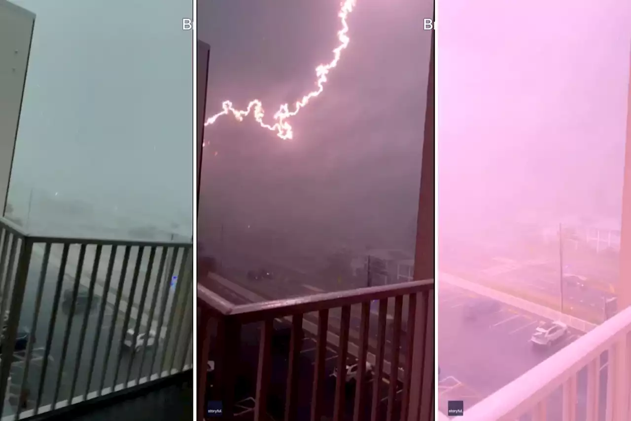 Wild video shows woman’s close encounter with a lightning strike: ‘Came out of nowhere’