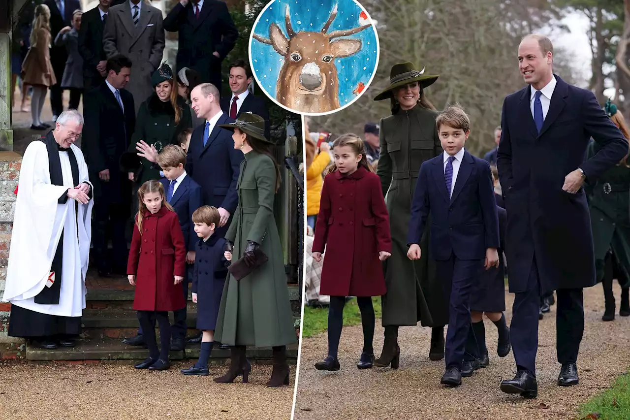 Prince William and Kate Middleton proudly share Prince George’s Christmas art