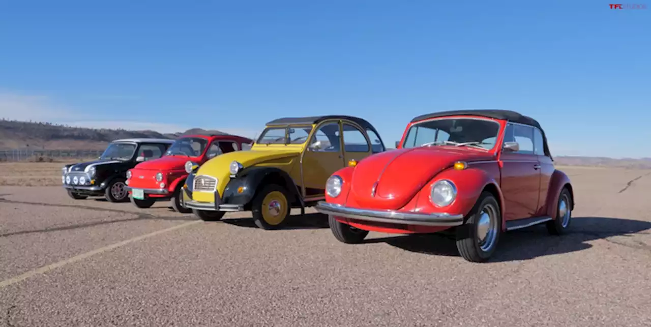 Watch the Original VW Beetle Race a Mini, a 2CV, and a Fiat 500