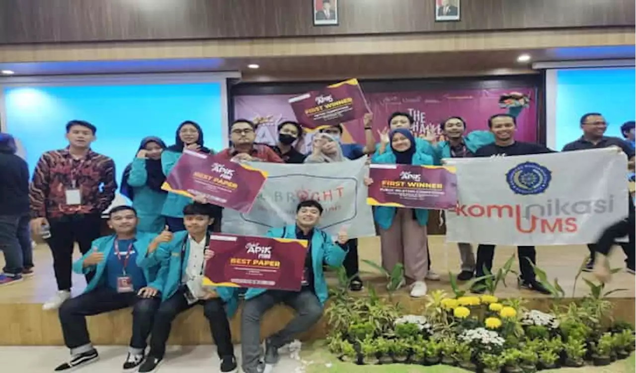 Mahasiswa Prodi Ilmu Komunikasi UMS Juarai Lomba Tingkat Nasional APIK-PTMA