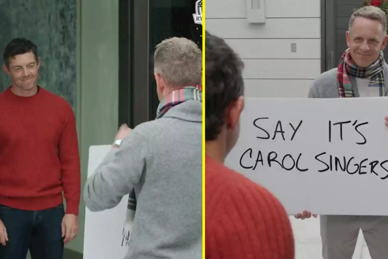 'The only way I could love you more' - McIlroy and Donald recreate Love Actually scene