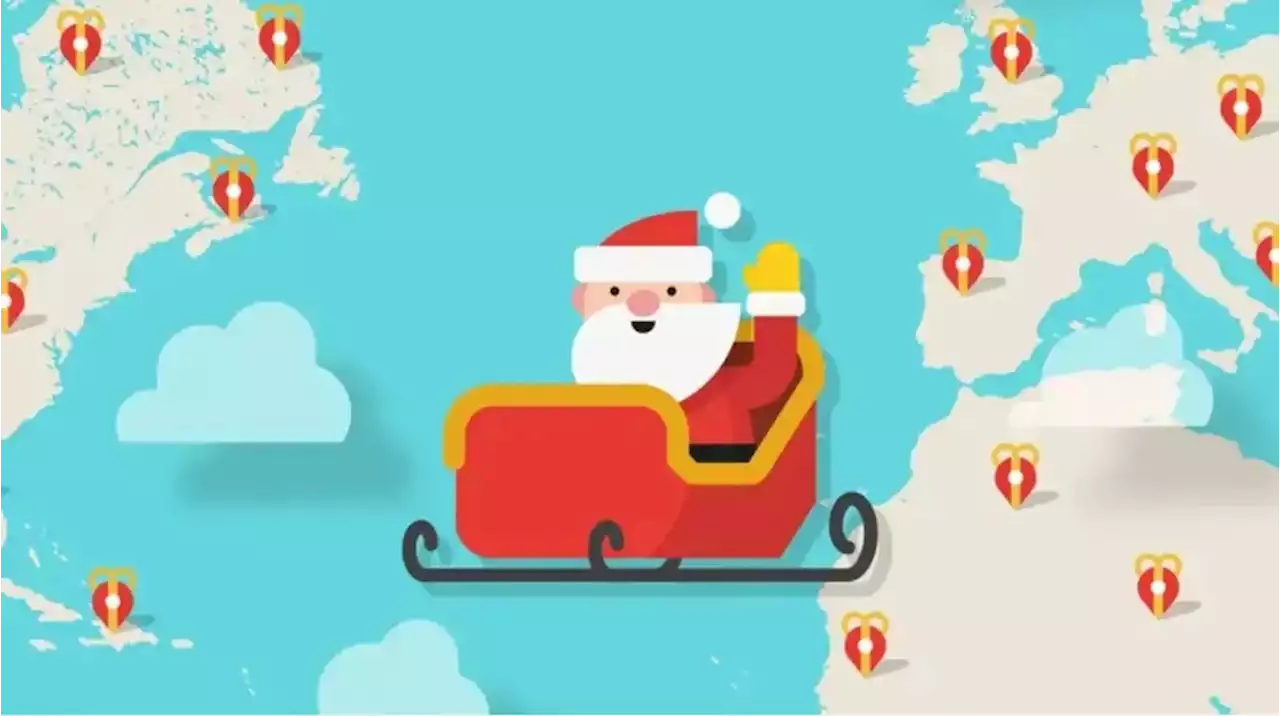 Seguí el recorrido de Papá Noel por el mundo, en tiempo real, a través de Internet