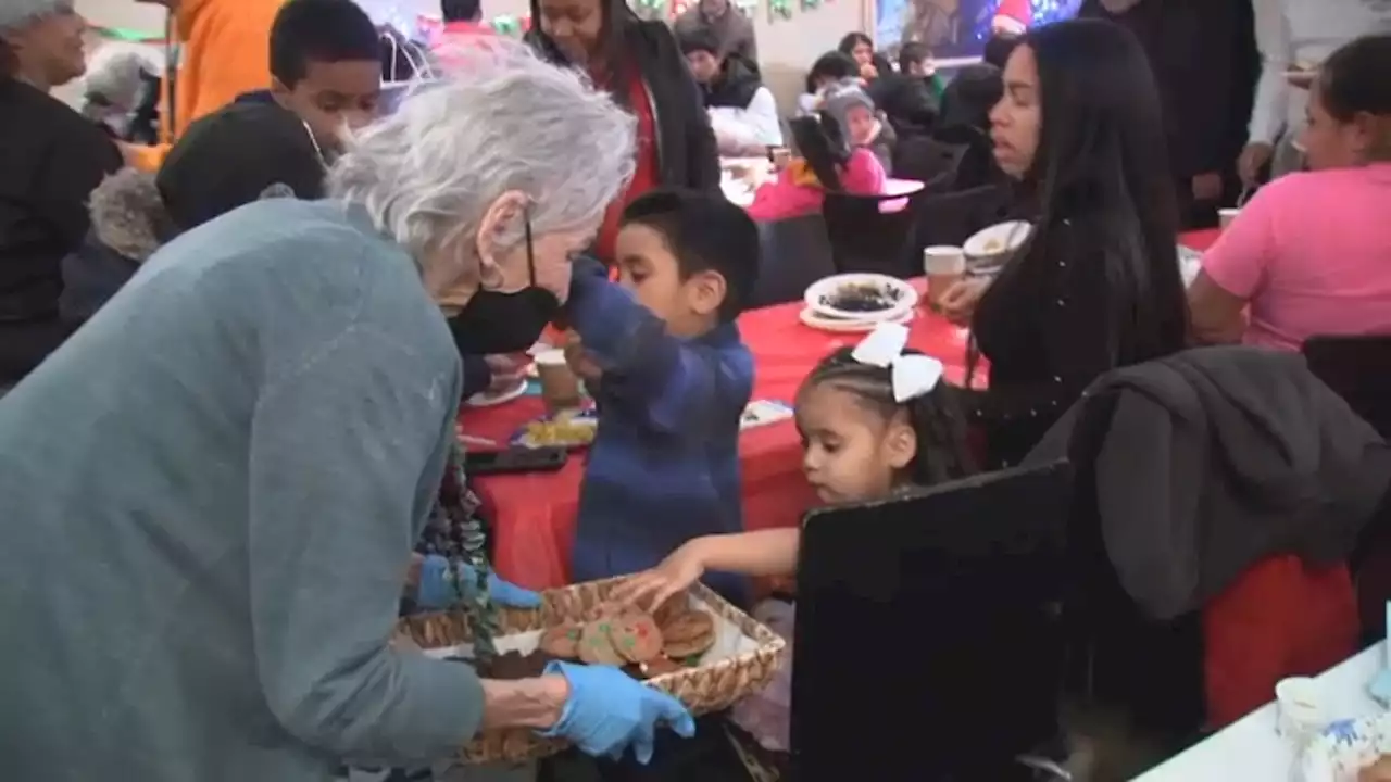 Asylum seekers celebrate Christmas at Upper West Side synagogue