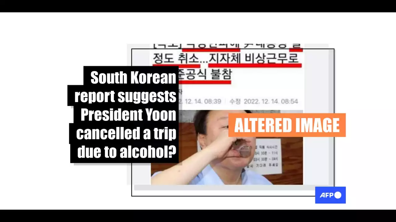 Doctored image shared in posts about South Korean president's cancelled nuclear plant visit