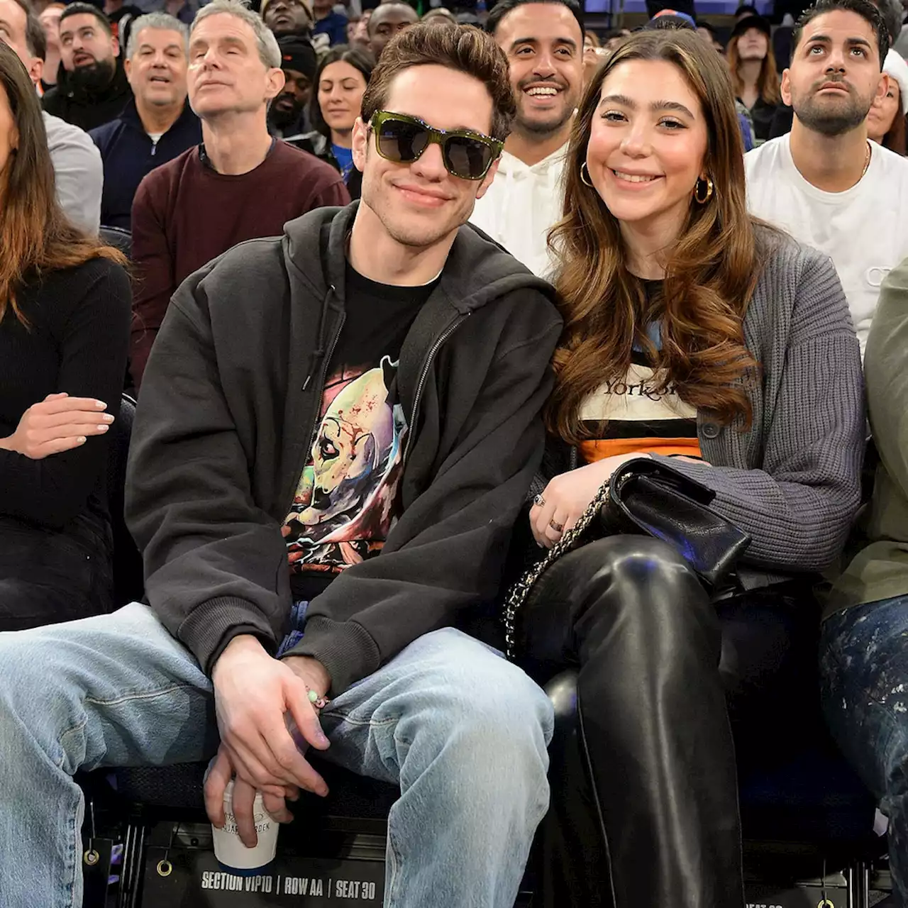 Pete Davidson Has a Slam Dunk Christmas With His Younger Sister Casey - E! Online