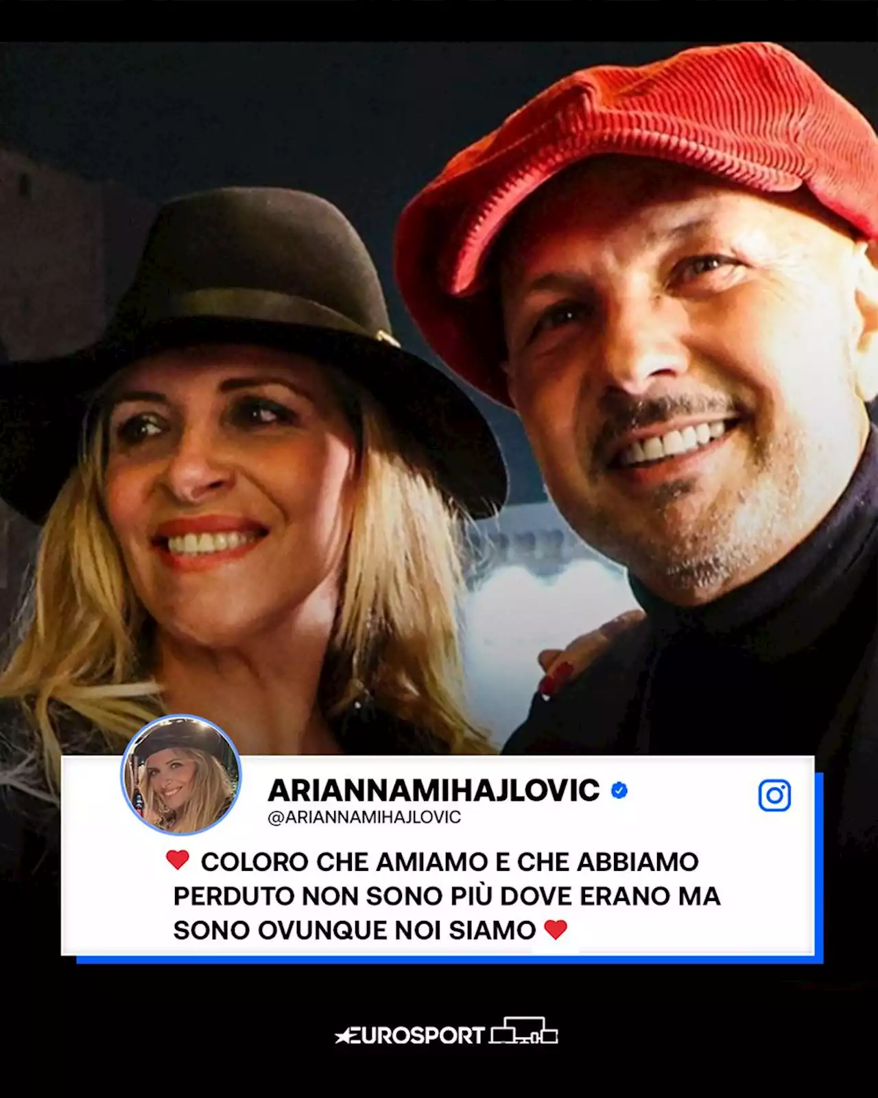 La moglie Arianna ricorda Mihajlovic per Natale: 'Coloro che amiamo e che abbiamo perduto sono ovunque noi siamo'