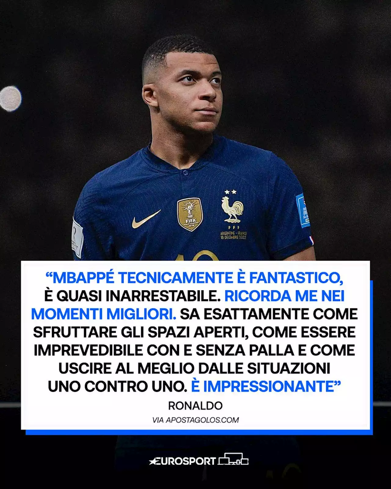 Il Fenomeno Ronaldo incorona Kylian Mbappé: 'Ricorda me negli anni migliori, è impressionante'