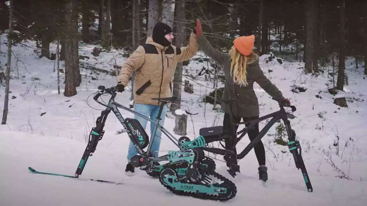 Get Your E-Bike Ready For Snow With FasterBikes' S-Trax Snowbike Kit