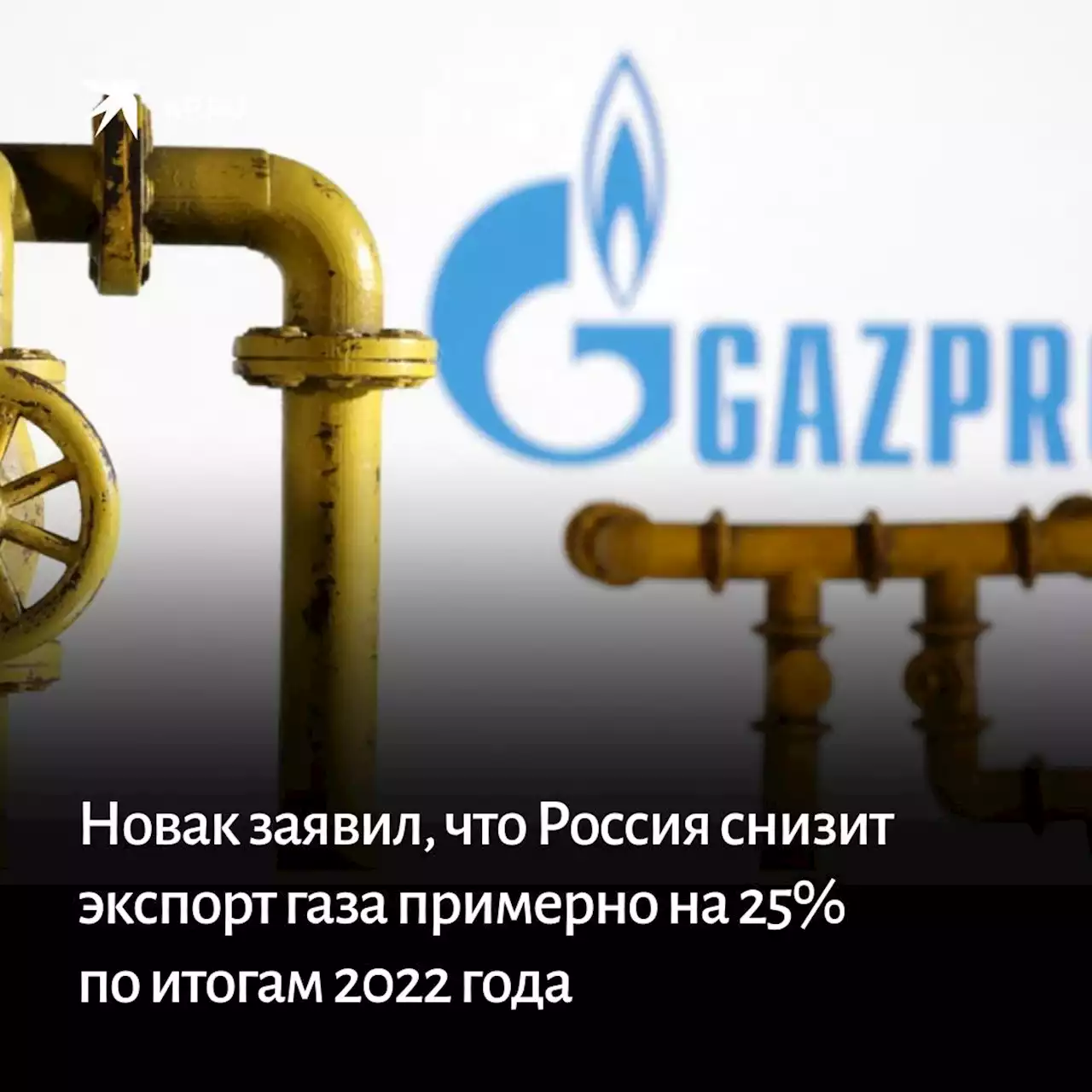 Новак заявил, что Россия снизит экспорт газа примерно на 25% по итогам 2022 года