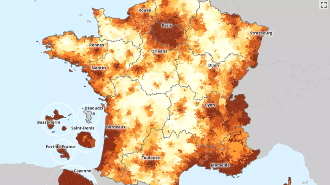 Ces cartes vous permettent de connaître le loyer moyen près de chez vous