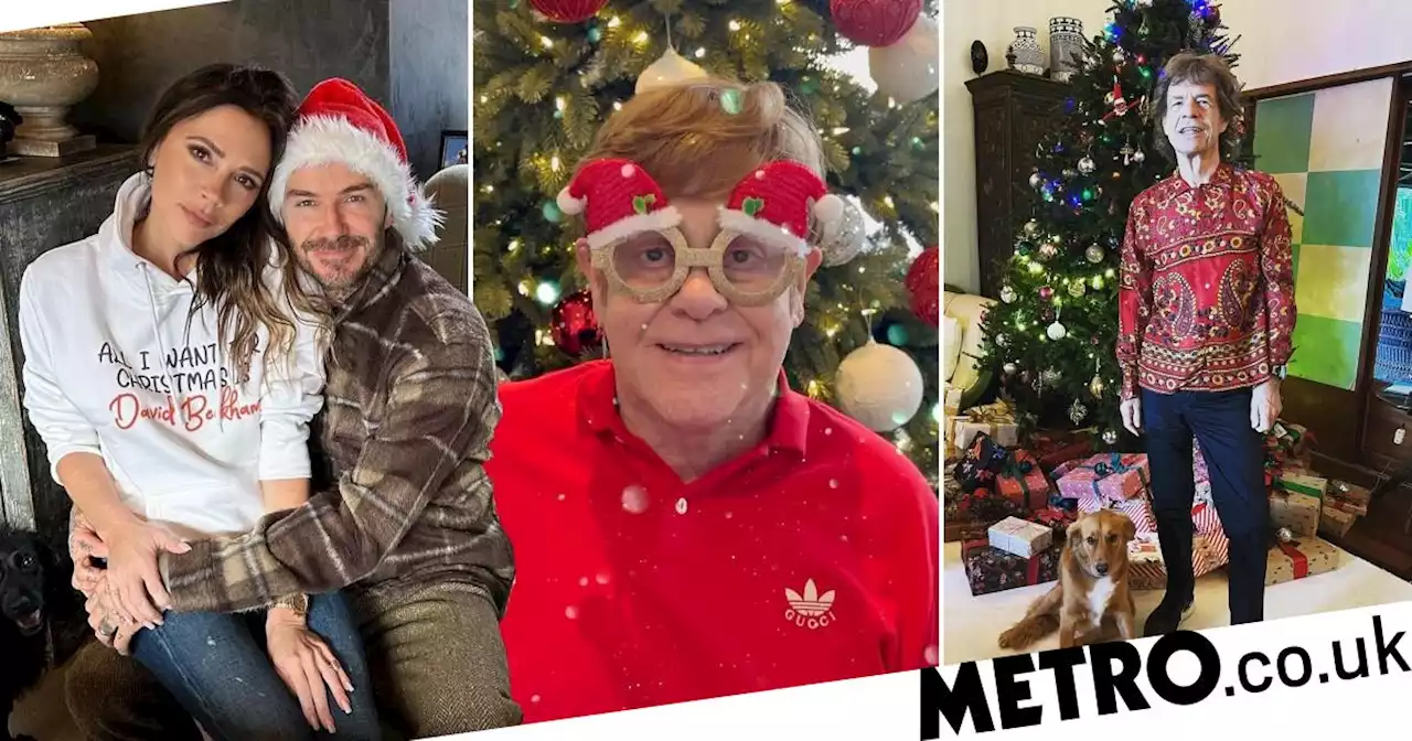 Elton John and Mick Jagger and among celebrities spreading Christmas cheer