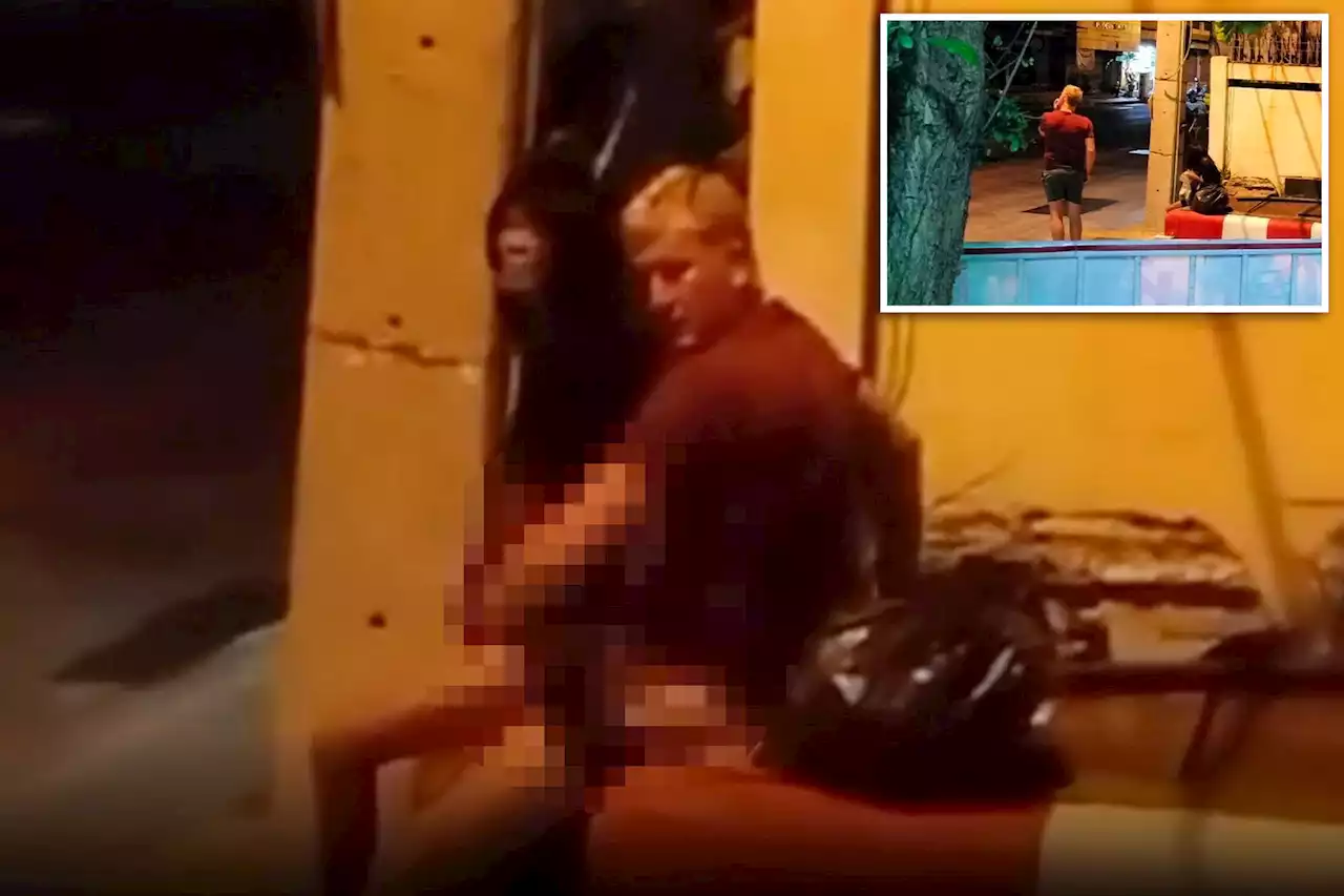 Cops hunt ‘disgusting’ tourist filmed having sex on busy road after Christmas bender in ‘Sin City’