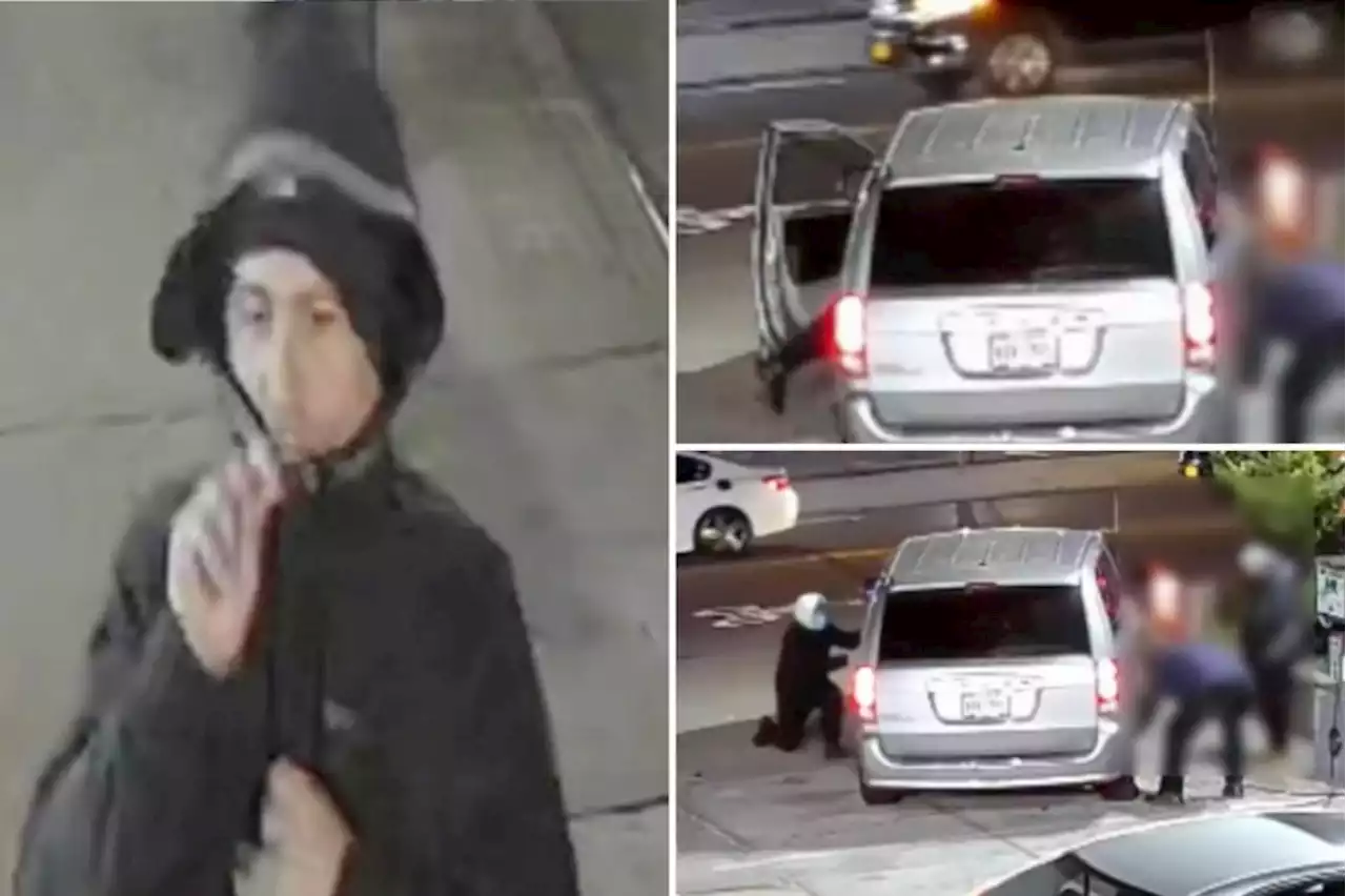 Video show moment robbers puncture man’s tire, steal valuables from car in Queens