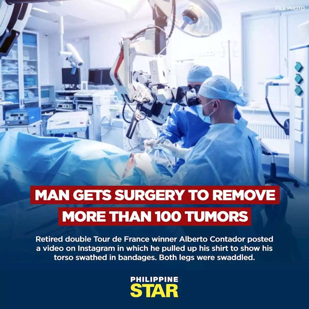 Man gets surgery to remove more than 100 tumors