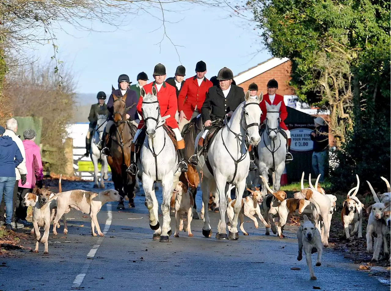 Traditional Boxing Day Hunt takes place in Shropshire after event elsewhere is cancelled