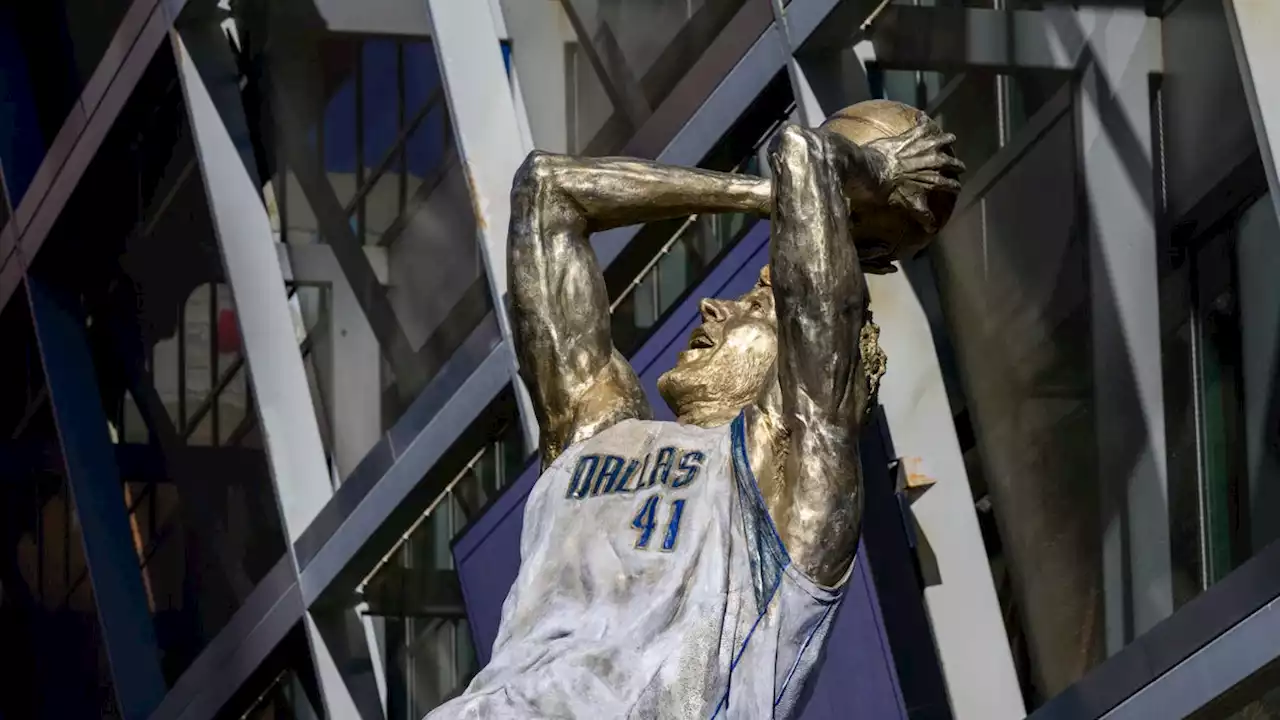 Dallas Mavericks unveil Dirk Nowitzki statue outside American Airlines Center