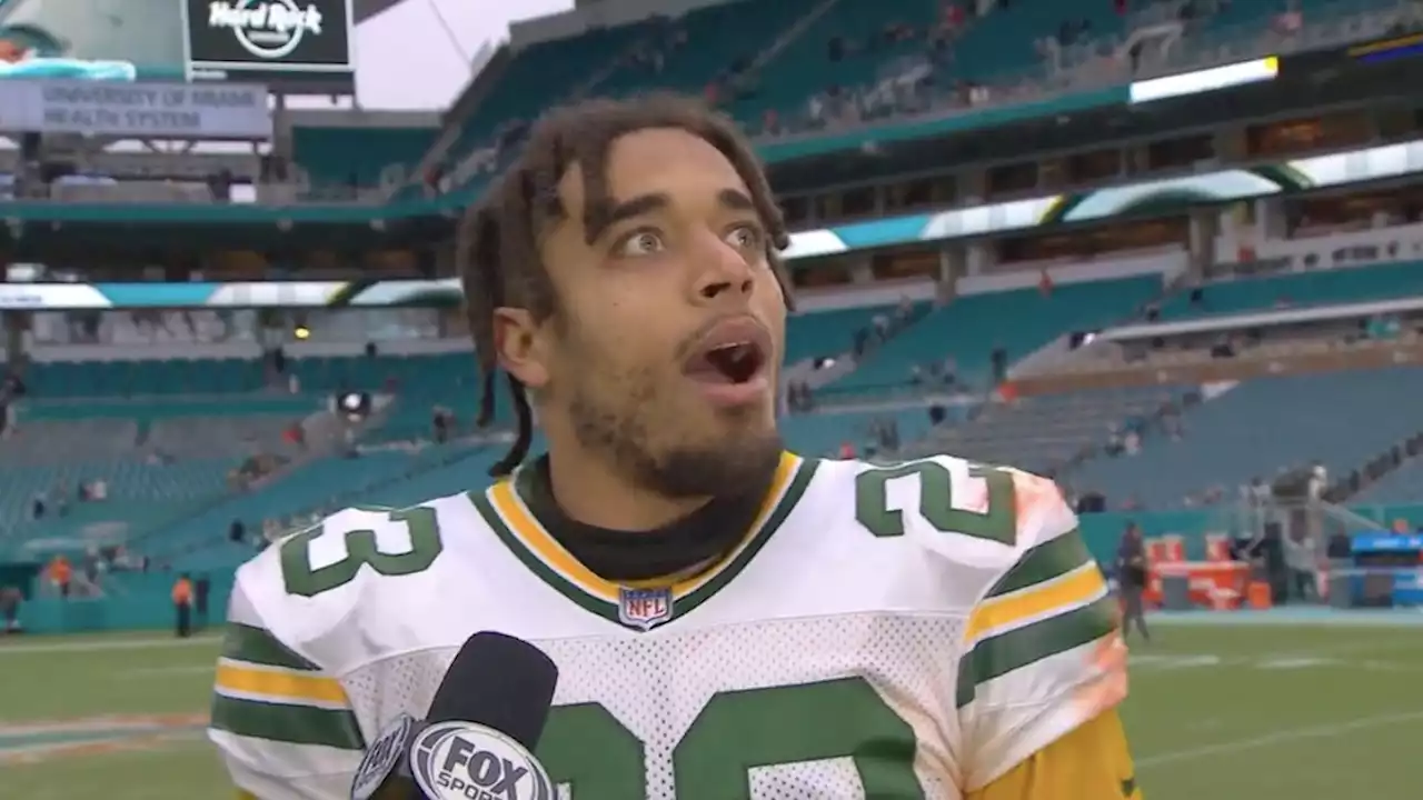 Packers' Jaire Alexander broke down his interception in a hilarious postgame interview