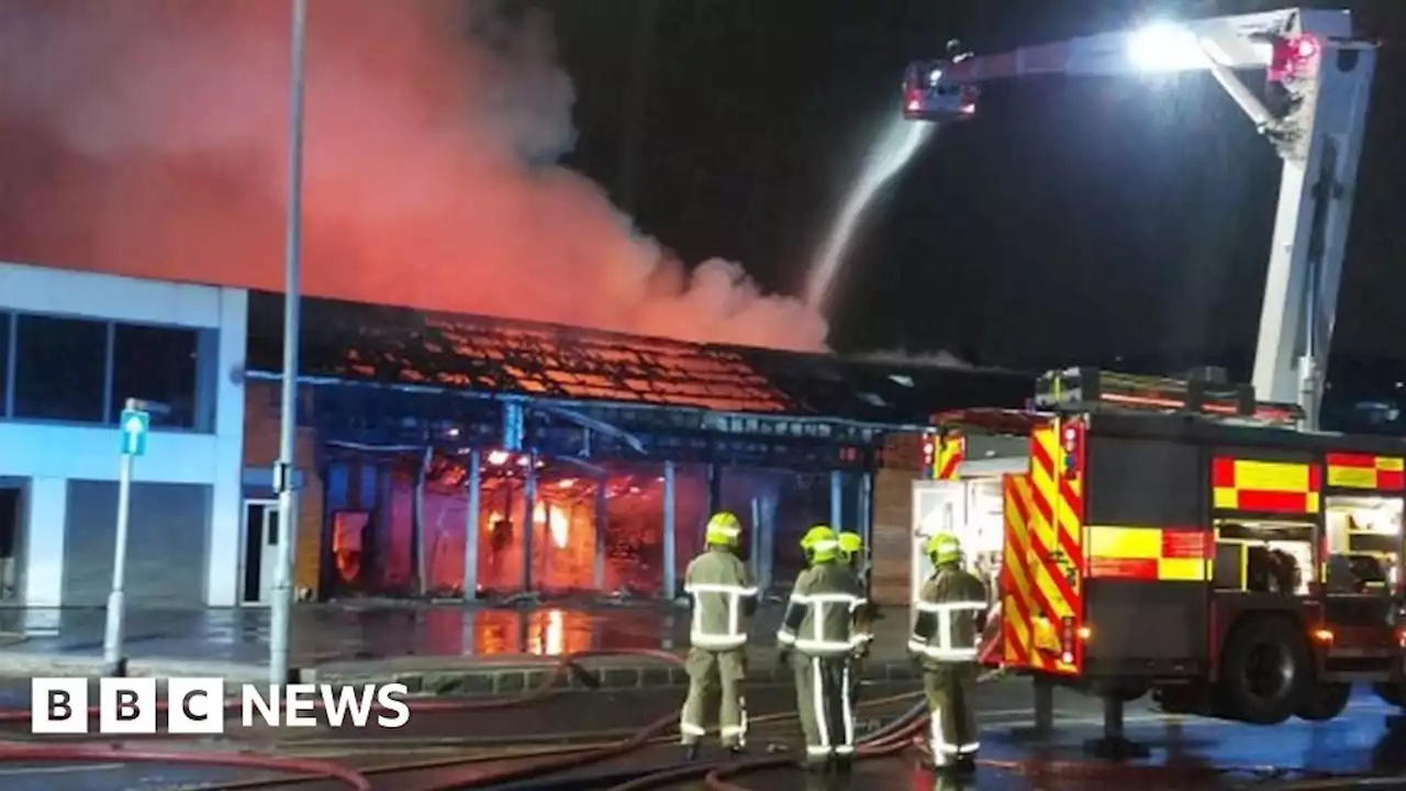 Dozens of firefighters tackle commercial blaze in Batley