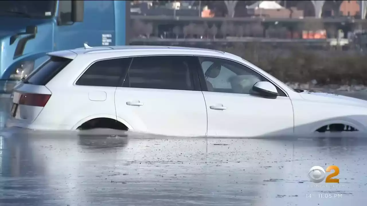 Cars Trapped In Sea Of Ice Following Flood, Freezing Temps | Carscoops