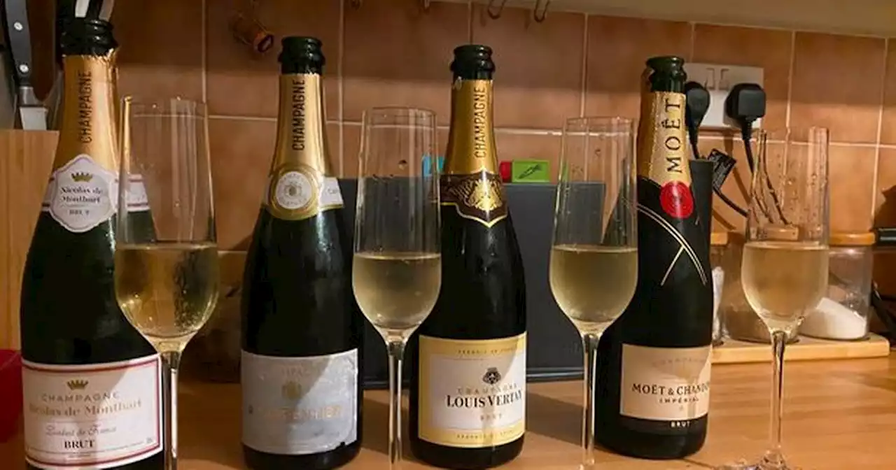 We compared Aldi champagne with posh Moet and M&S bottles