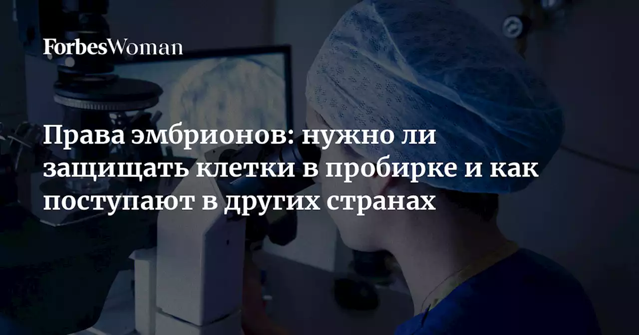 Права эмбрионов: нужно ли защищать клетки в пробирке и как поступают в других странах