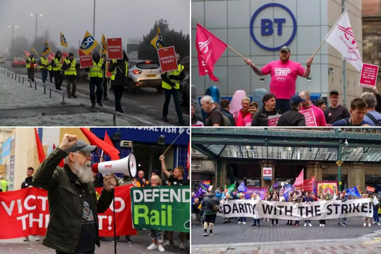 'Protest City': Poignant photos reveal a year of strikes in Glasgow