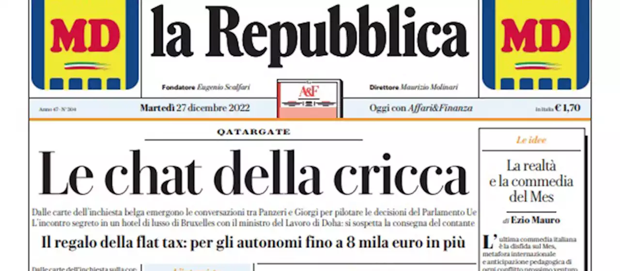 Le prime pagine di oggi - Il Post