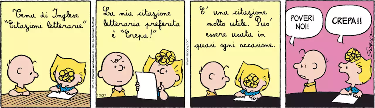 Peanuts 2022 dicembre 27 - Il Post