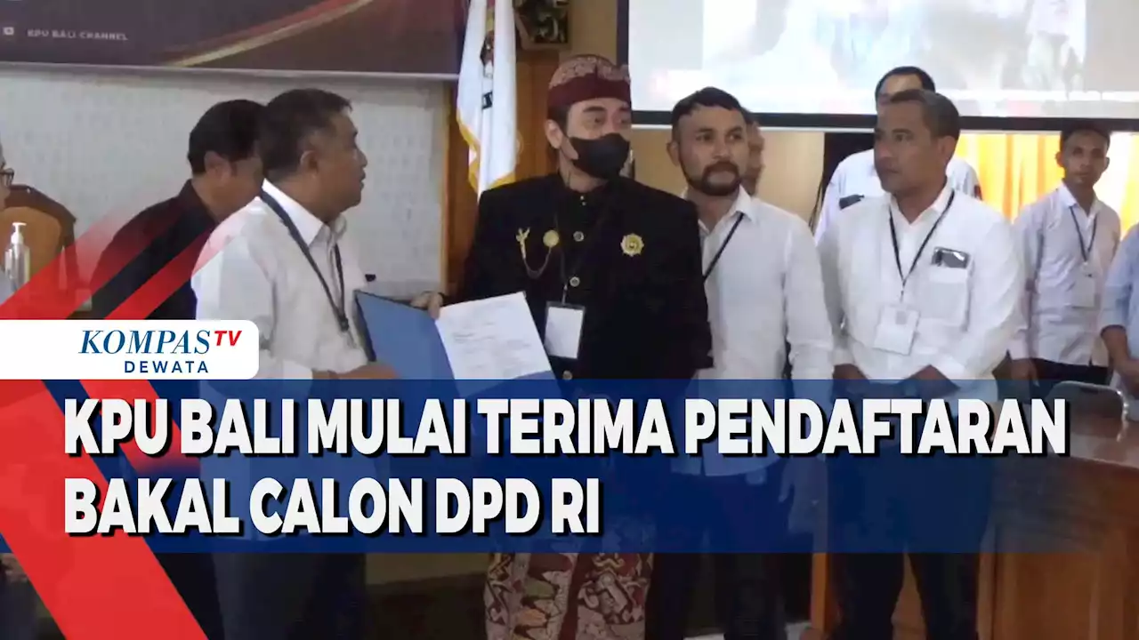 KPU Bali Mulai Terima Pendaftaran Bakal Calon DPD RI