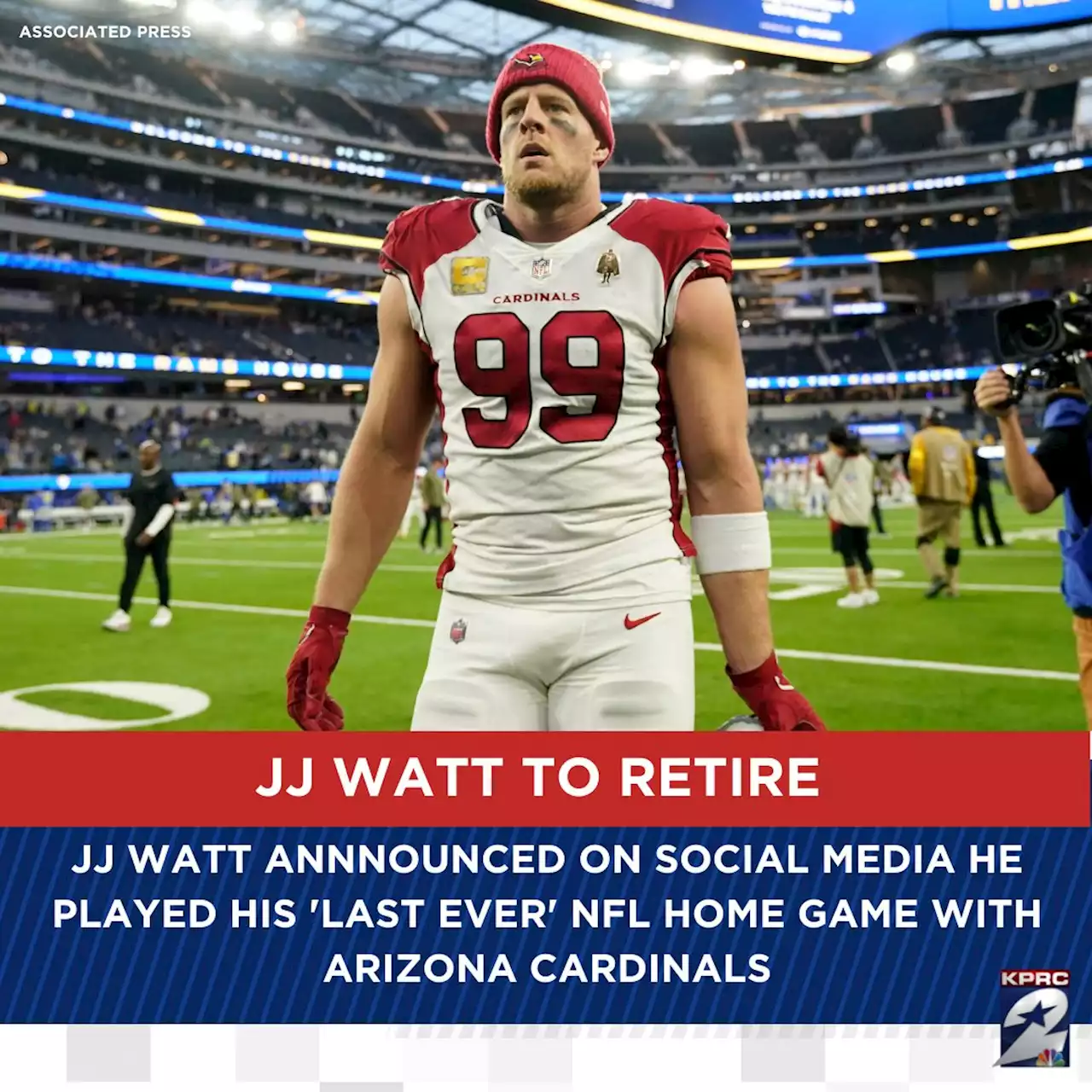 ‘My last ever NFL home game’: Former Texans star JJ Watt announces retirement on social media