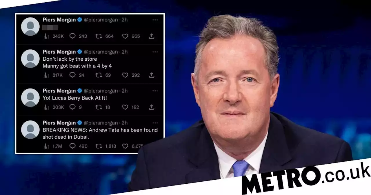 Piers Morgan’s Twitter hacked with offensive racial slur on profile