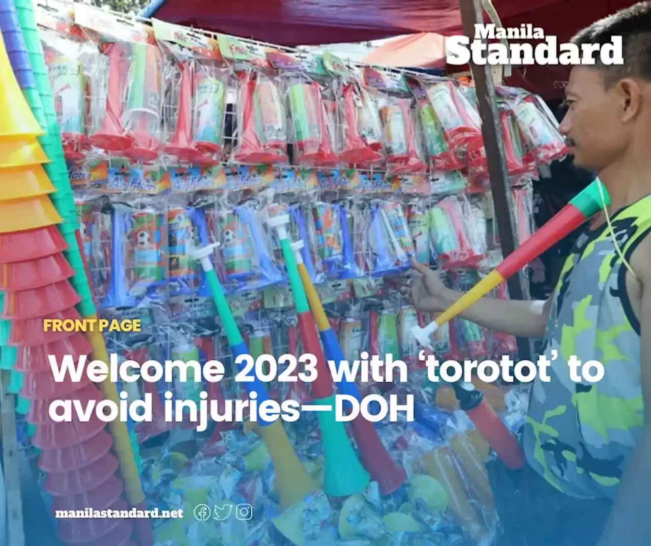 Welcome 2023 with ‘torotot’ to avoid injuries—DOH