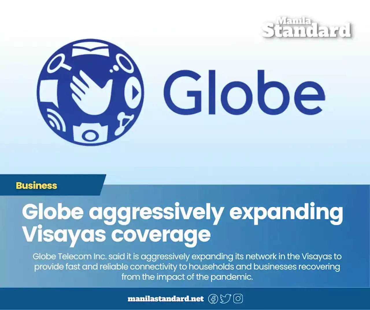 Globe aggressively expanding Visayas coverage