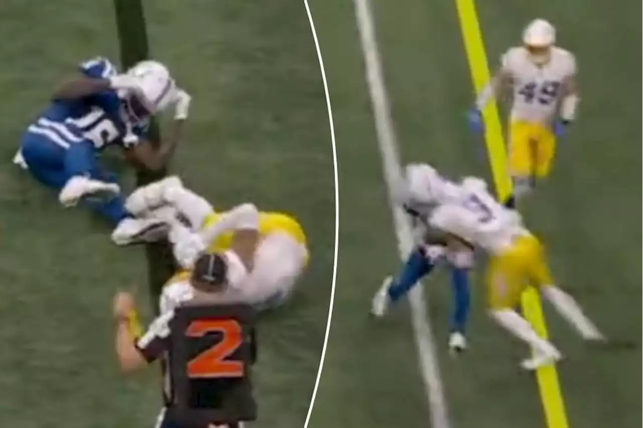 Chargers’ Derwin James ejected for vicious hit that injured Colts receiver