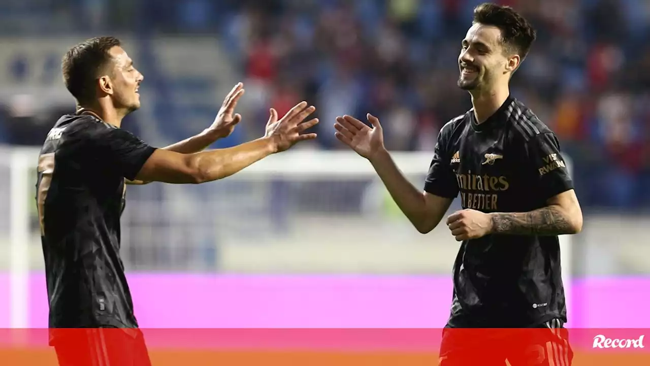 Arteta: «Estou muito feliz com Cédric e Fábio Vieira»