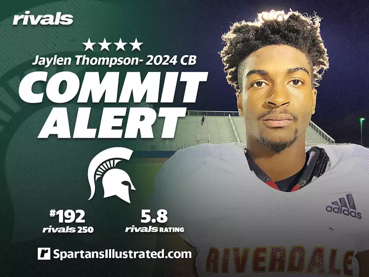 Four-star CB Jaylen Thompson commits to Michigan State