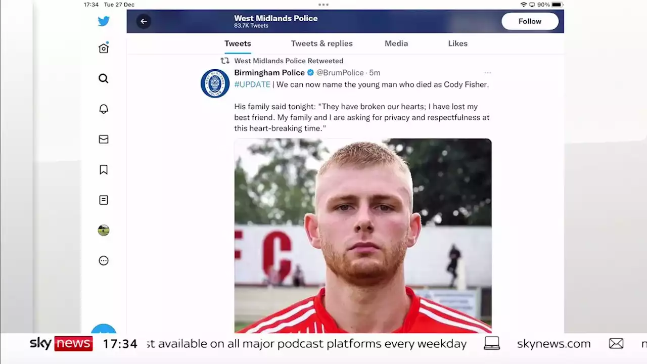 Birmingham nightclub stabbing victim named as footballer Cody Fisher