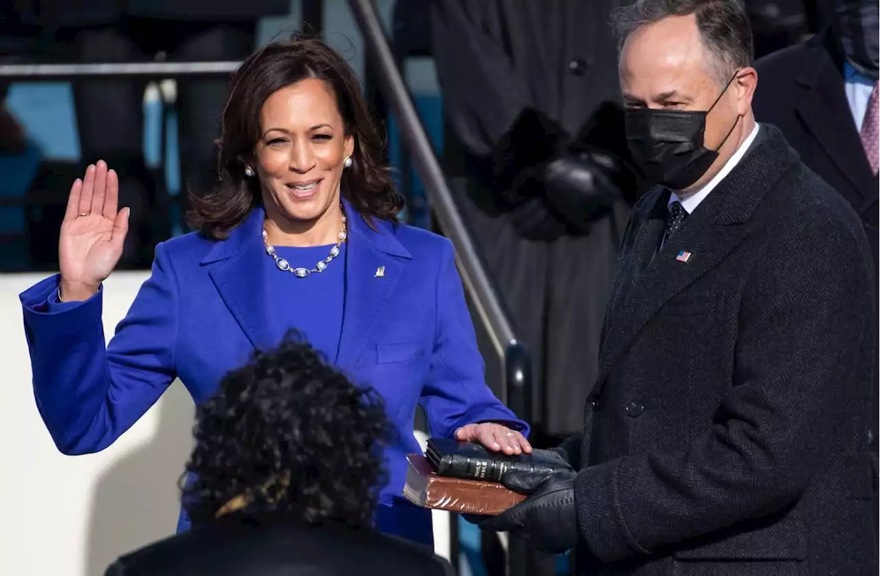 Was Vice President Kamala Harris Sworn in On a Purse?