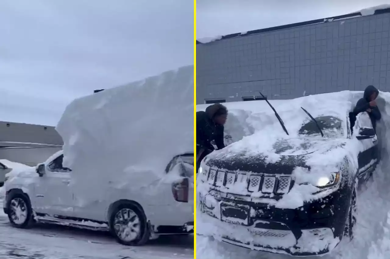 Buffalo Bills stars forced to dig cars out after record 22.3 inches of snow