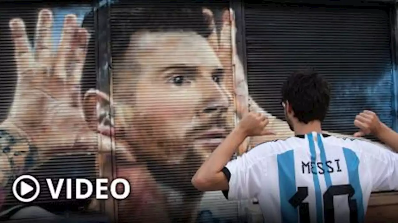 Los murales en homenaje a Messi copan las paredes de todo el país