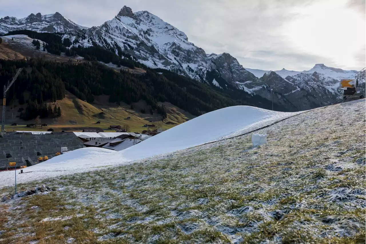 Auch in Adelboden fehlt Schnee – Zuversicht und Bangen am «Grüenisbärgli»