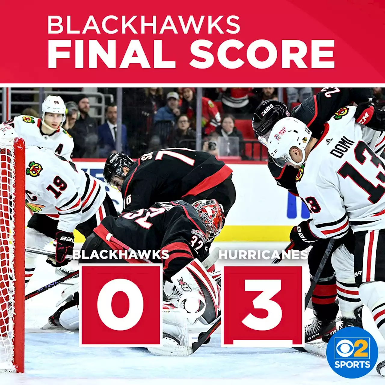 Blackhawks fall to Hurricanes, have now lost 9 of last 10