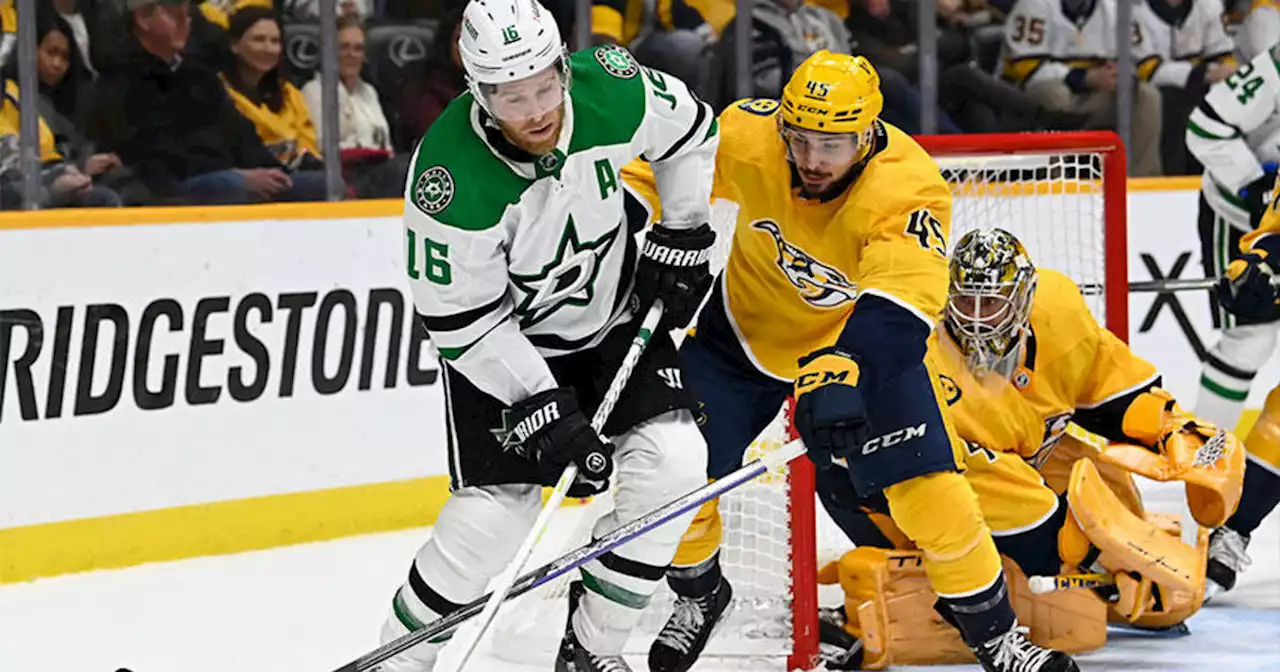 Roope Hintz scores twice, Stars beat Predators 3-2